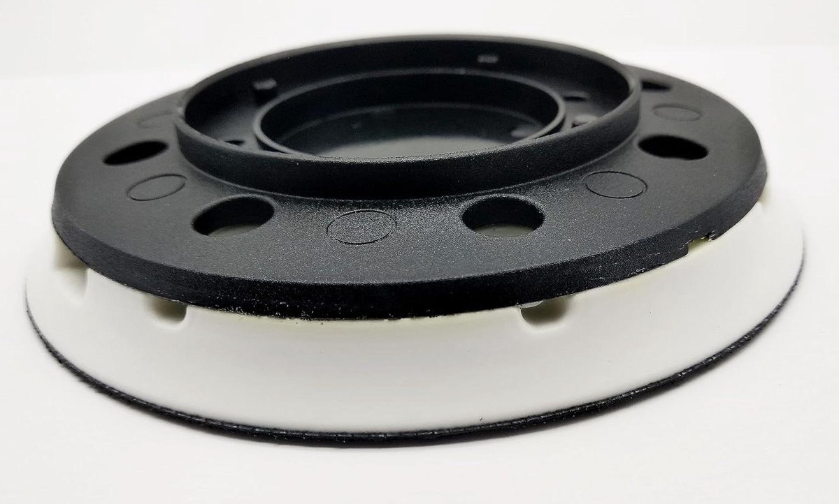 Steunschijf Klittenband - Schuurschijf Hard - Schuren Stofvrij - 8 Gaten Stofafzuiging - 125 mm - Grijs