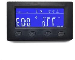 Digitale Thermostaat - Temperatuurregelaar Timer - Terrarium Aquarium - Extern LCD Display - 0-50 Graden - Zwart