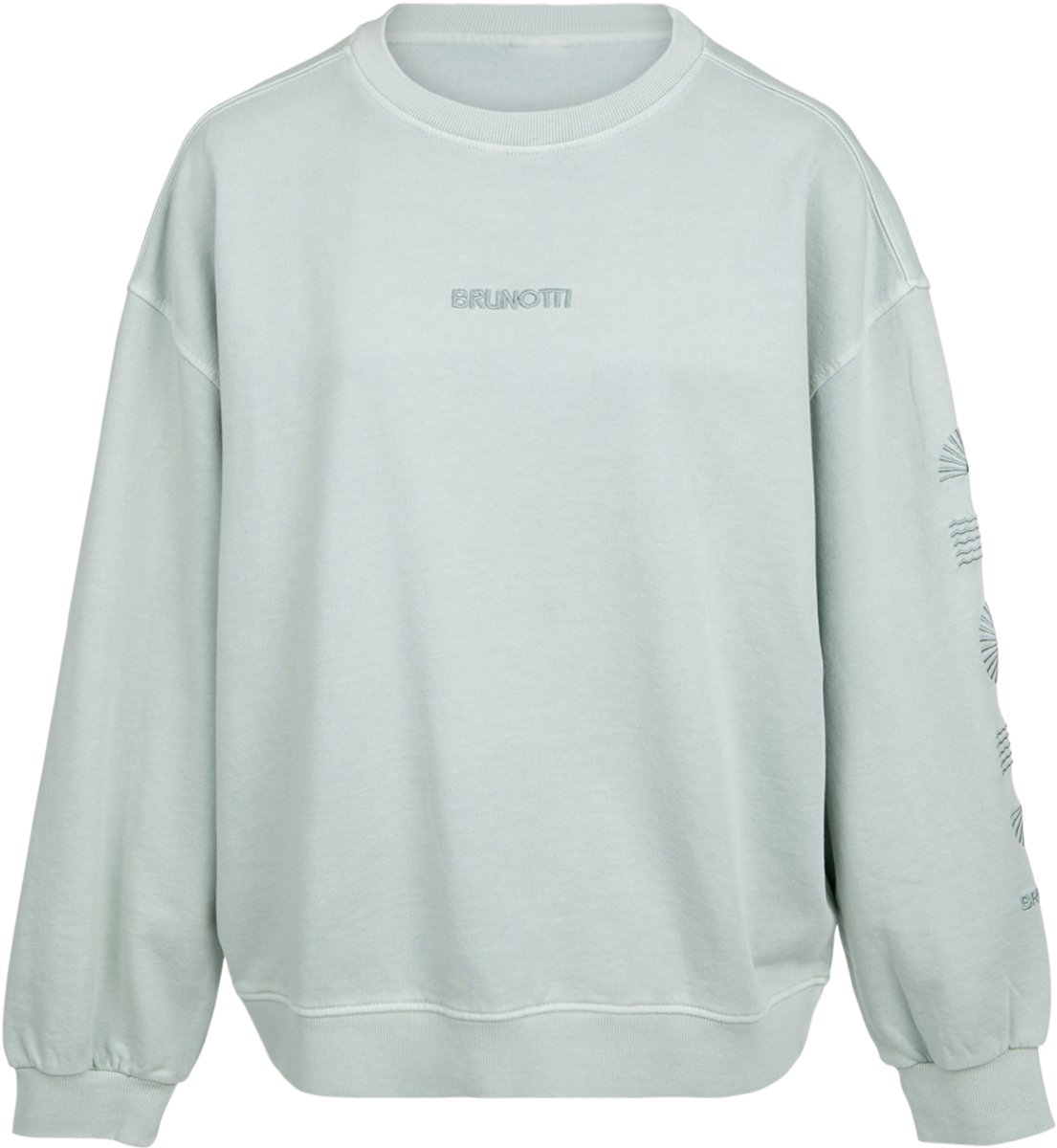 Brunotti Esseries Sweater Aqua Dames 100% Katoen Crewneck XXL Grijs