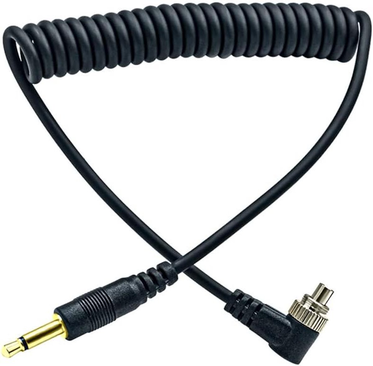 Sync Kabel - Verbindingskabel - Studio Fotografie - 3.5mm naar Male PC - 30 cm - Zwart
