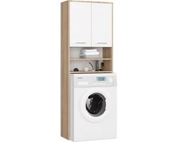 Wasmachine Ombouw - Opbouwmeubel - Kast Wasdroger - Meubel - ruimtewinst