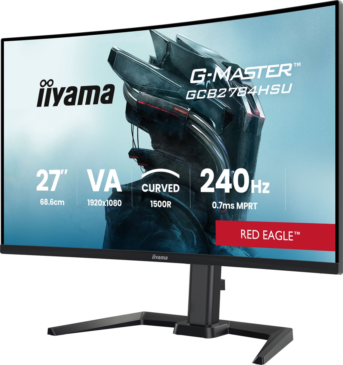 iiyama G-Master GCB2784HSU-B1 Red Eagle - 27 inch - 240Hz - Curved thumbnail 4