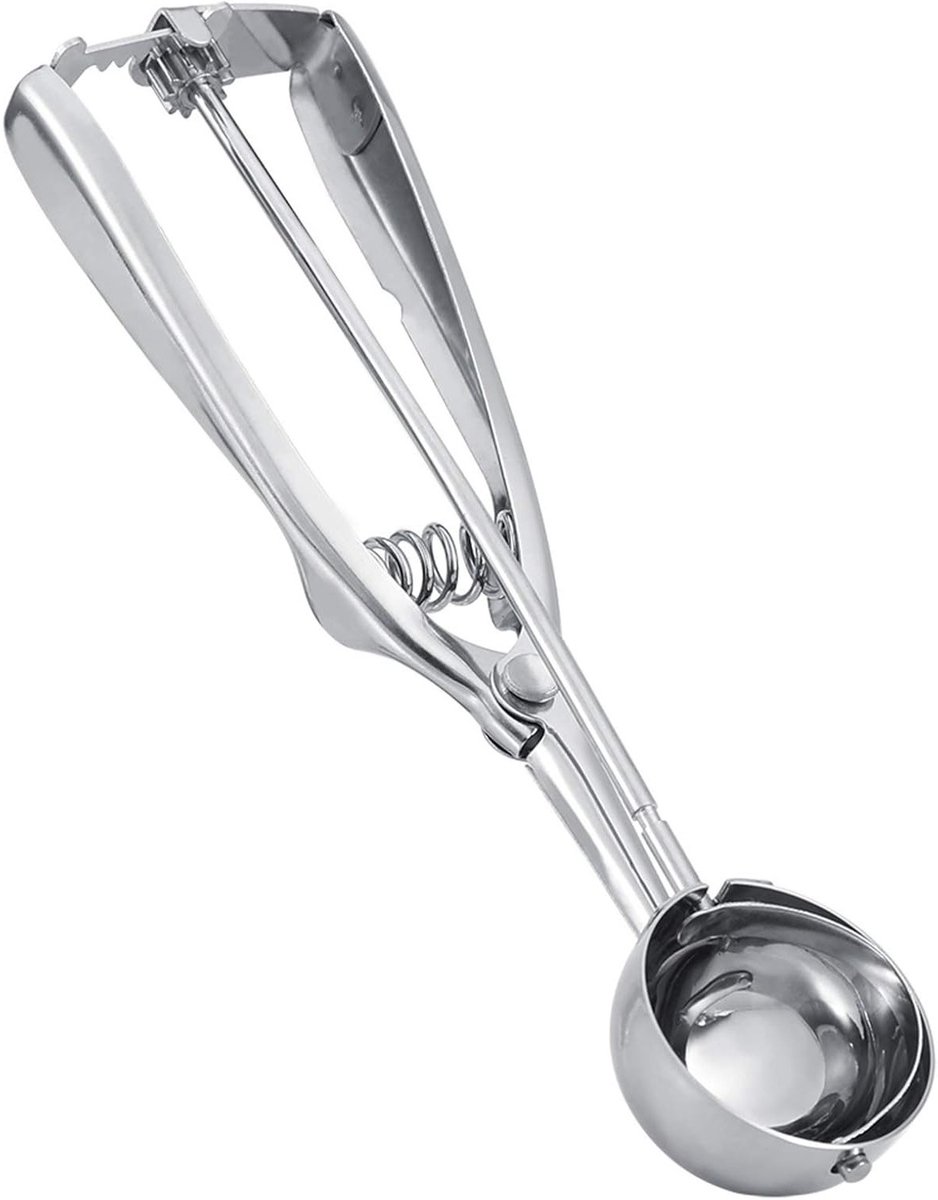 Professionele RVS IJslepel met Antislip Handvat voor IJs, Koekjes en Cupcakes - 4CM Scoop