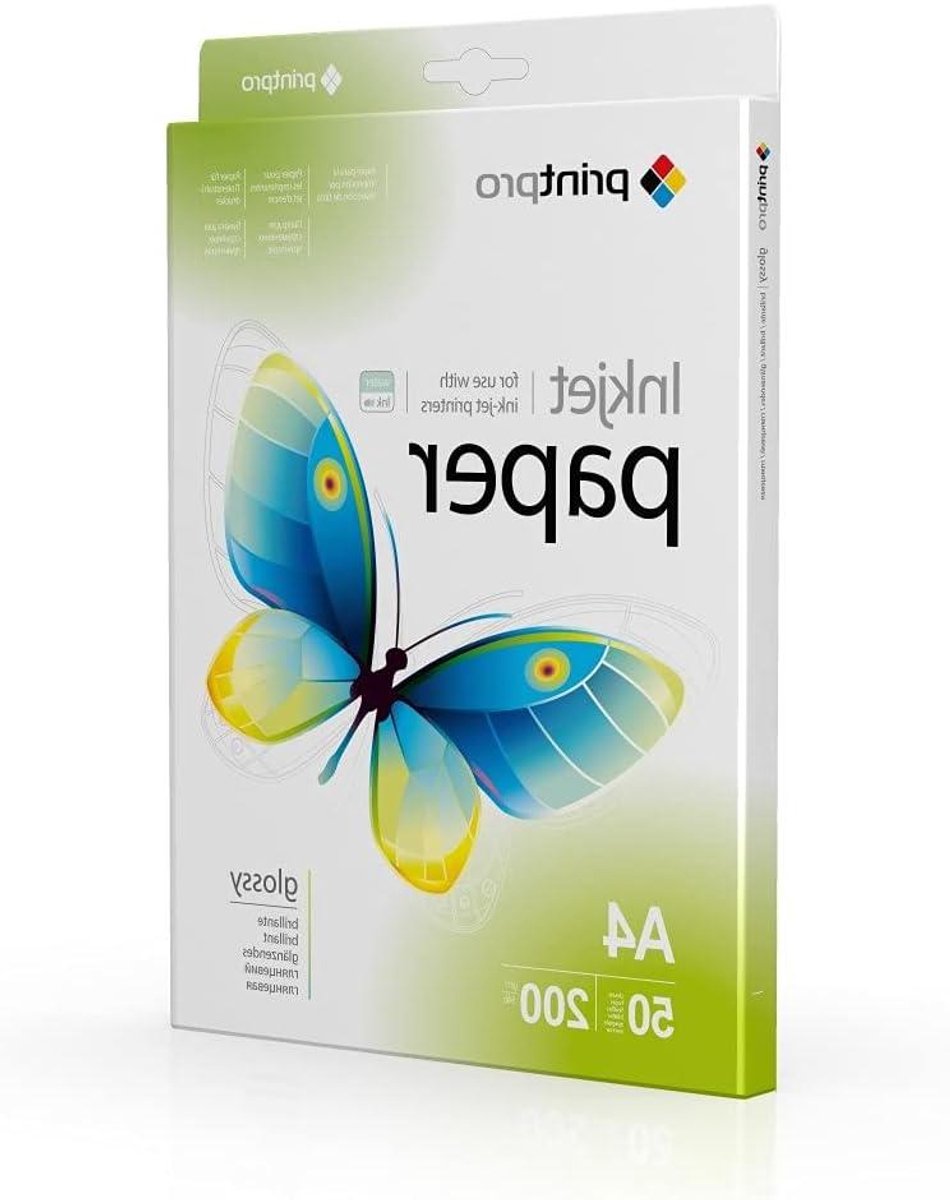 Fotopapier - Glanzend papier - Foto's afdrukken - Biologisch afbreekbaar - A4 200g - Wit