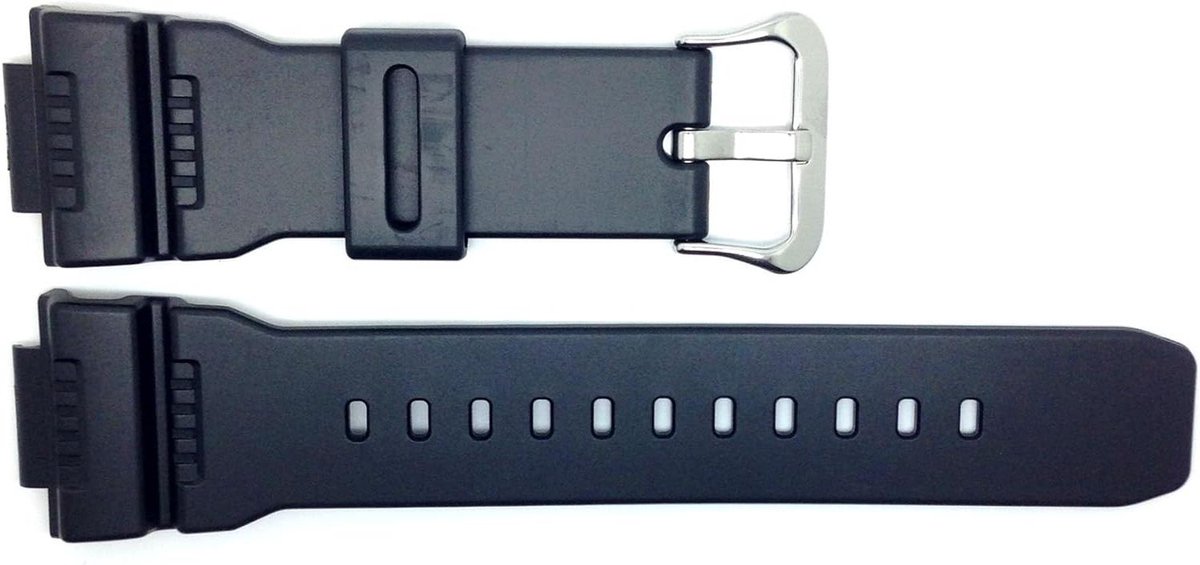 Horlogeband - Reservebandje Polsband - Horloge Reparatie - Originele Fabrieksband - 19.5 cm - Zwart
