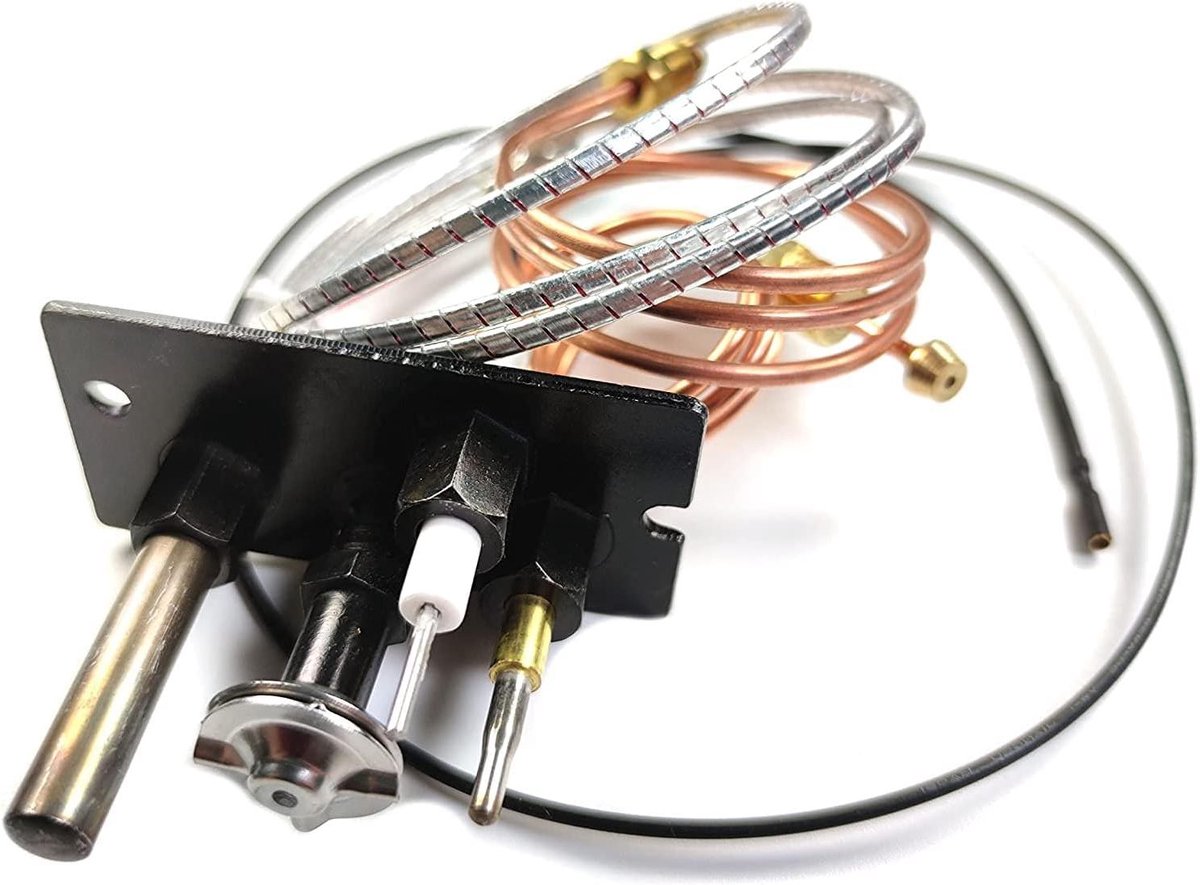 Pilot Assembly - Ontstekingssysteem Open Haard - Open Haard Reparatie - Voor Propaan en Aardgas - 26 inch Thermokoppel - Koper