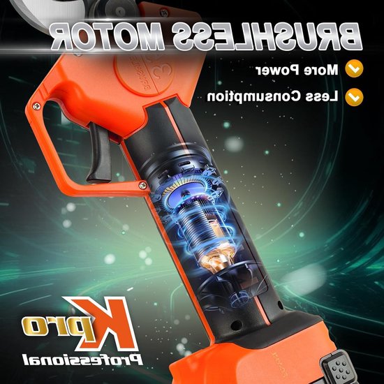 Lichtgewicht Accu Snoeischaar voor Tuin met 35 mm Snijdikte, Professionele Telescopische Handgreep en 21 V 4000 mAh Accu voor Bomen en Heggen — afbeelding 5
