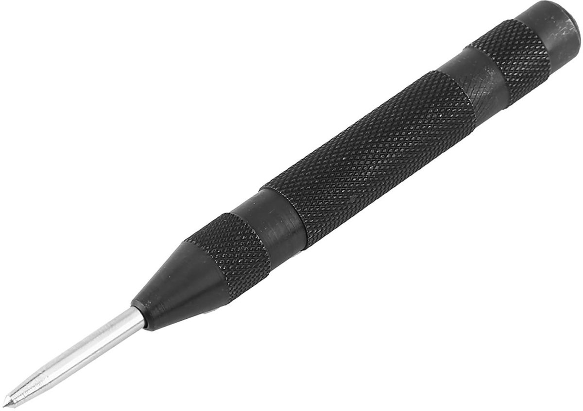 Allecto - Automatische Centerpons - Ponsen voor Stalen Platen - Snel en Gemakkelijk in Gebruik - Handgereedschap - Voor Metaal en Hout - 13 cm