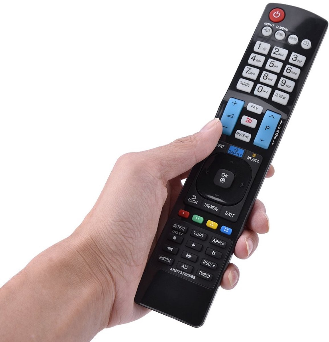 Allecto - afstandsbediening - universeel - eenvoudig te bedienen - compact formaat - Smart TV controller - geschikt voor AKB73756565 - Ejoyous