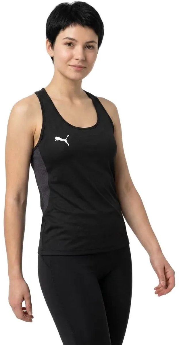 Puma Individual Mouwloos T-shirt Vrouw Zwart