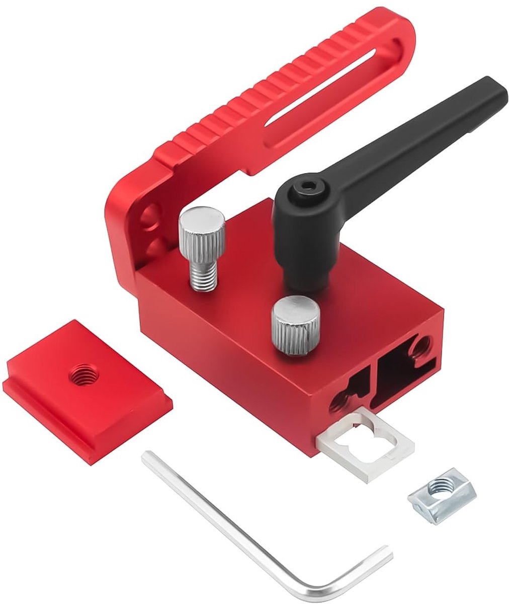 Allecto - Mitre Rail Stop - Ergonomische T-Lock Limiter voor Houtbewerking - 75 Type - Precisie Gereedschap - Houtbewerkingsaccessoires - Houtbewer...