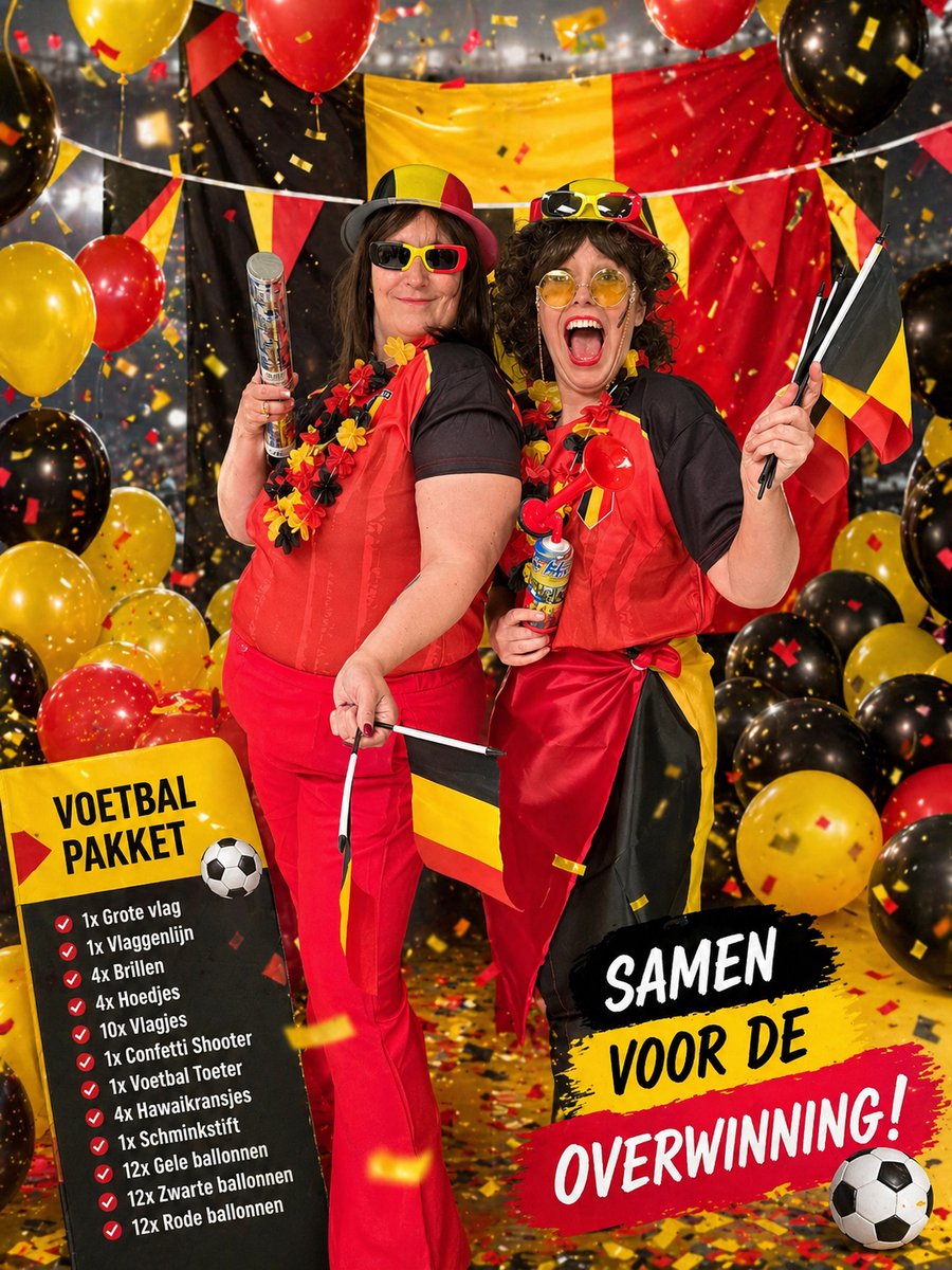 WK Supporters Set België - Rode Duivels
