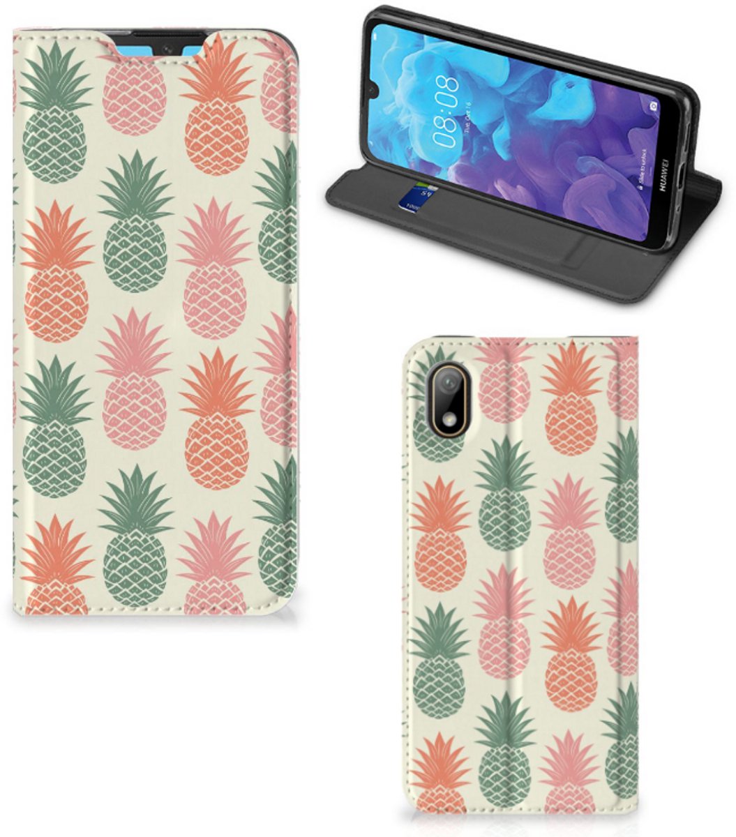 Huawei Y5 (2019) Flip Style Cover Ananas