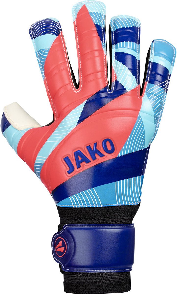 Jako River Basic Rc Protection Keepershandschoenen - Navy / Hemelsblauw / Koraal | Maat: 11