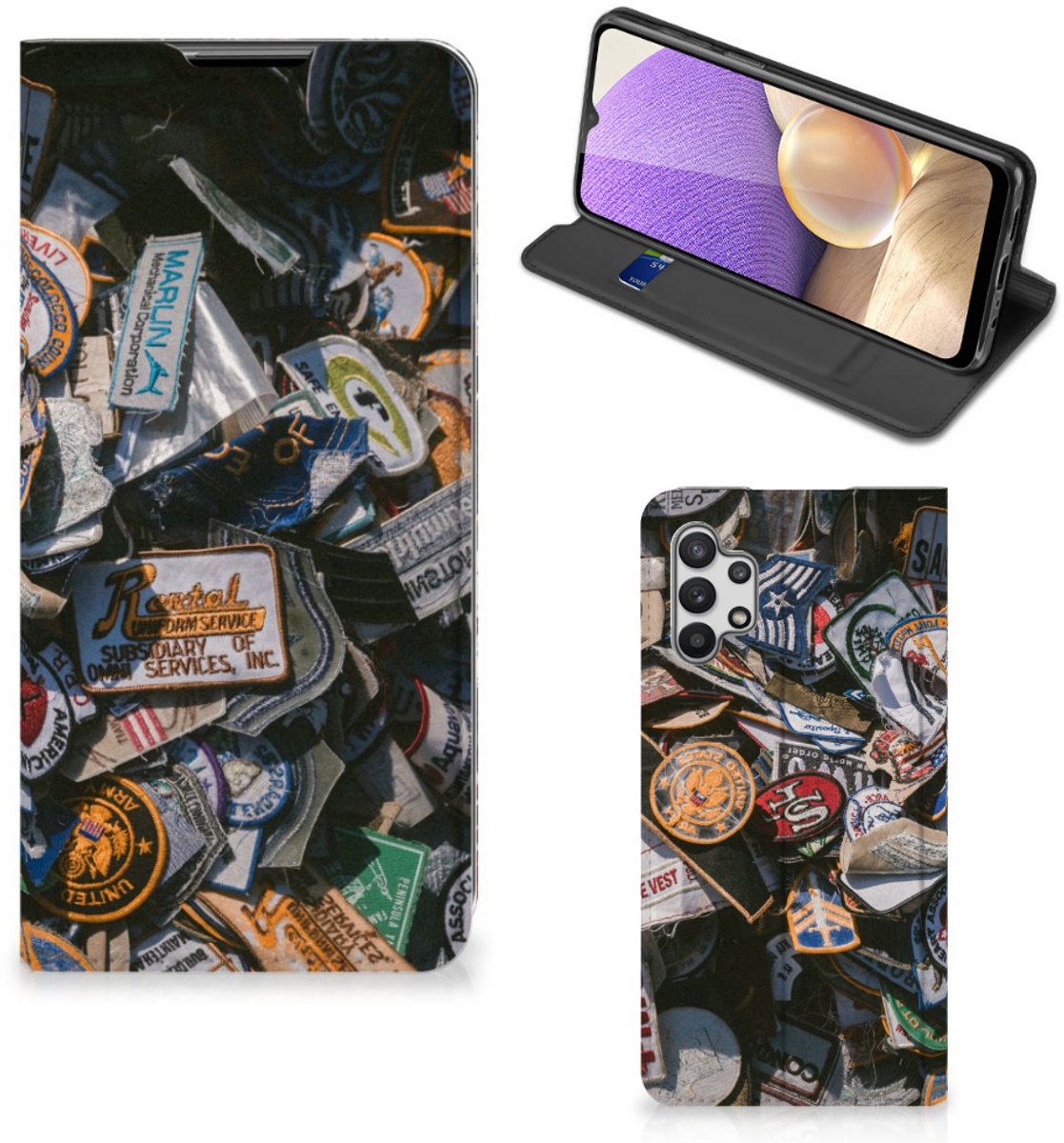Samsung Galaxy A32 5G Stand Case Badges