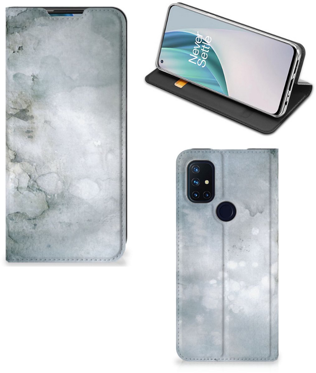 Bookcase OnePlus Nord N10 5G Painting Grey