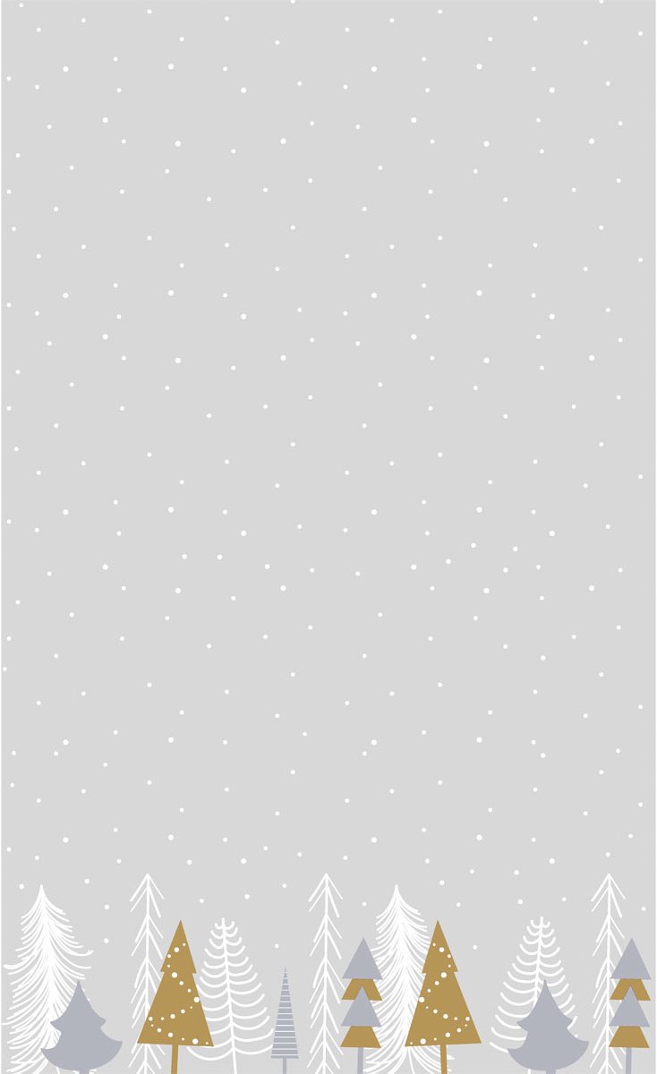 Duni tafelkleed - 138x220cm - Winter Trees