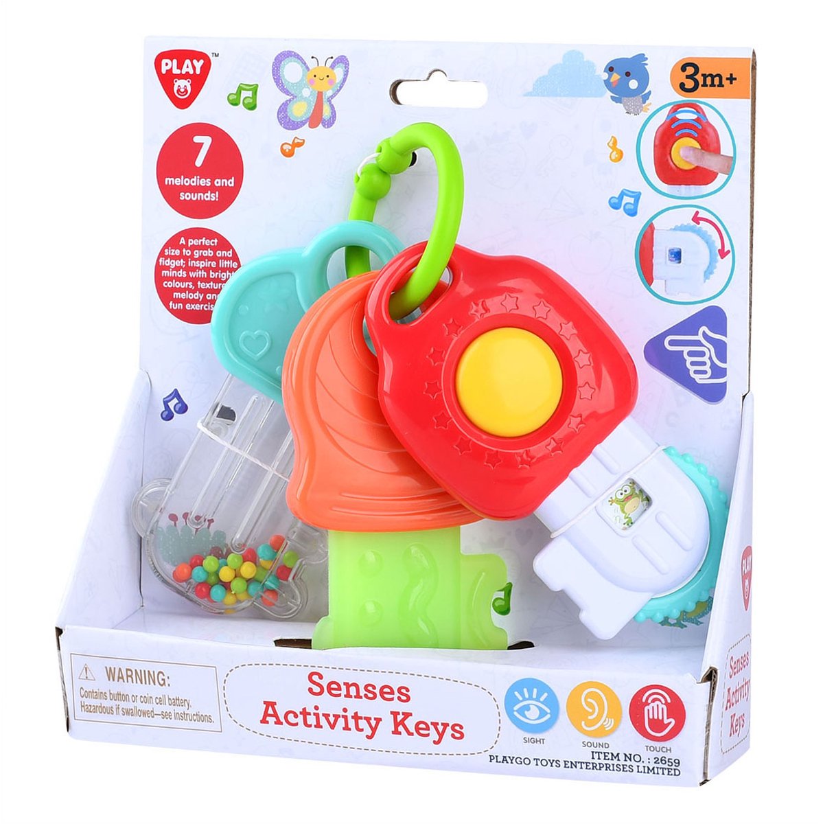Play baby speelgoed activiteiten sleutels met geluid en muziek.