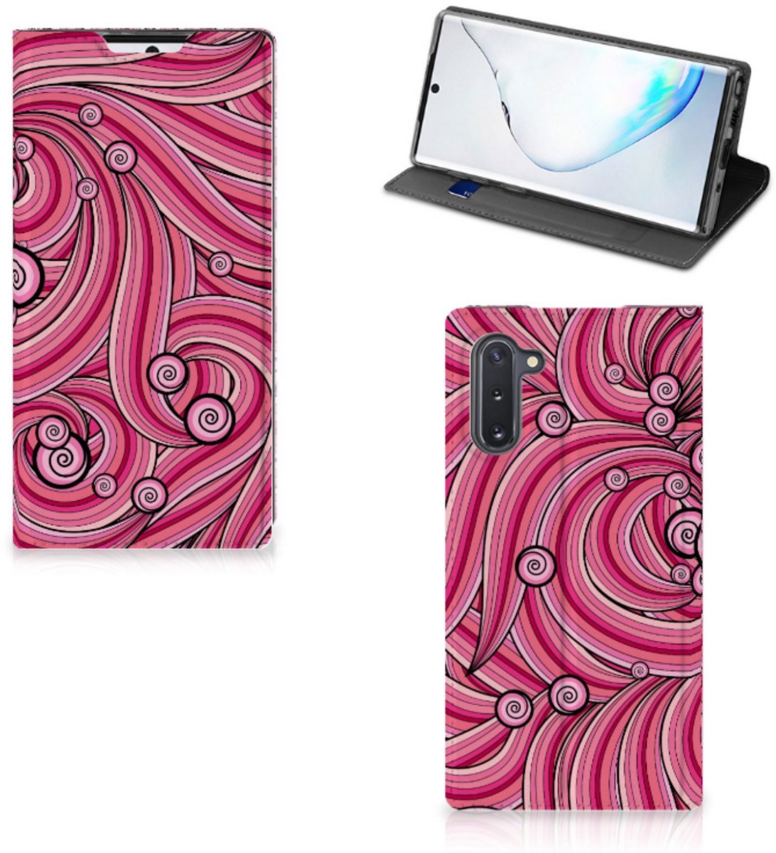 Samsung Galaxy Note 10 Bookcase Swirl Pink