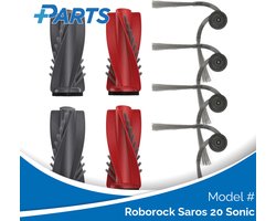 Roborock Saros 20 Sonic Borstels (6 Stuks, Plus.Parts® alternatief voor 8.02.0363)