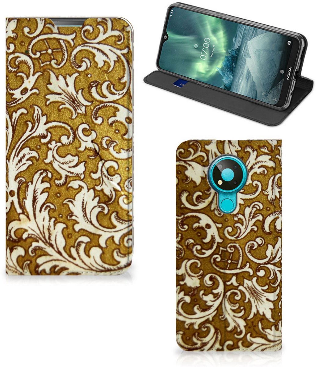 Telefoon Hoesje Nokia 3.4 Barok Goud