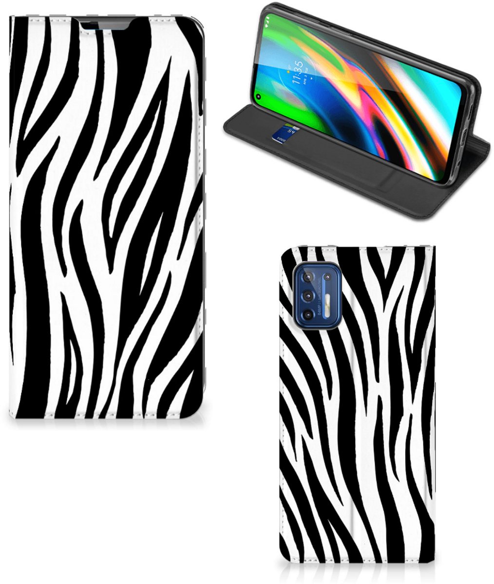 Motorola Moto G9 Plus Hoesje maken Zebra