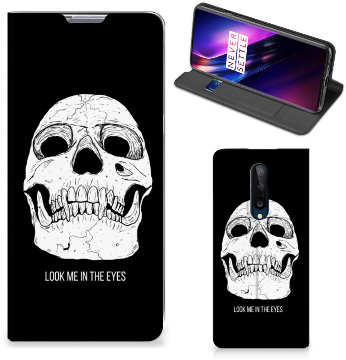 Mobiel BookCase OnePlus 8 Skull Eyes