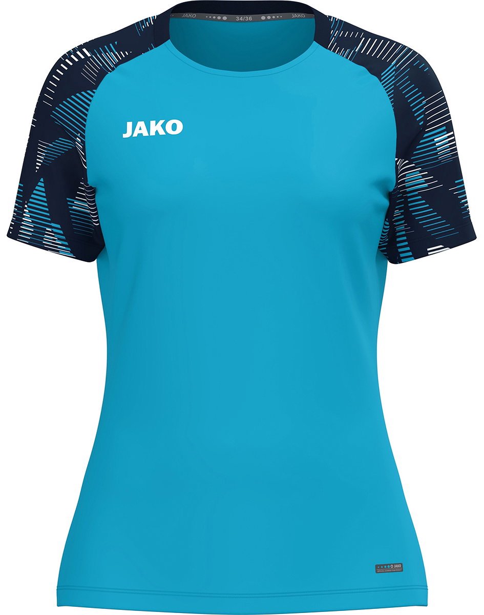 Jako Sonic T-Shirt Dames - Aqua / Marine | Maat: 38/40