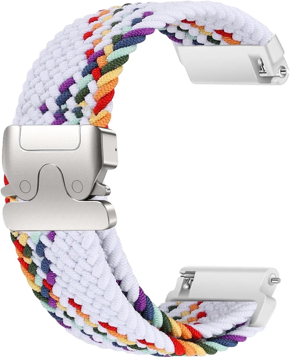 Nylon Woven Horlogeband 18mm 19mm 20mm 22mm voor Garmin, ID205L, Galaxy en Amazfit - Unisex Horlogestrap voor Comfort en Stijl