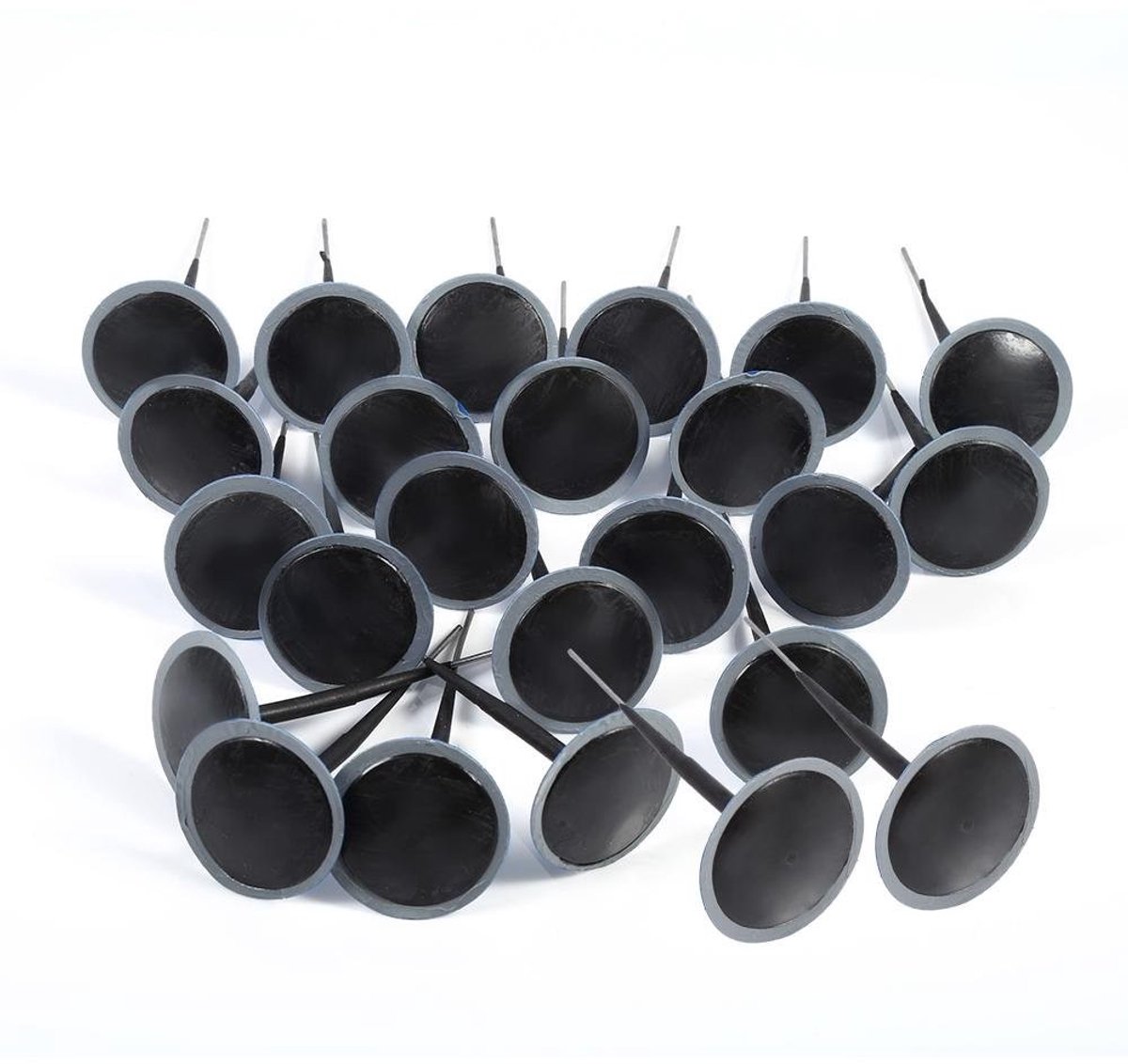 Dailygoods - Car Tire Repair Patch - 24 Stuks - Duurzame Reparatie - Normal - Lekvrije Oplossing - Geschikt voor Auto en Landbouwvoertuigen - Rubber