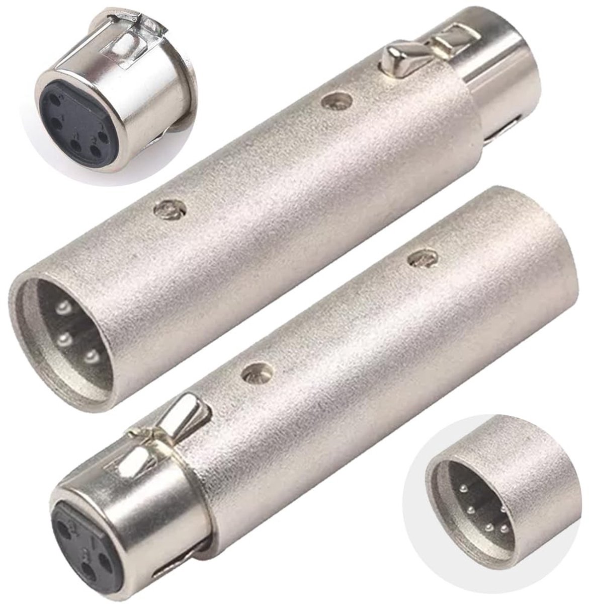 XLR naar 5 Pin DIN MIDI Adapter - 2 Pack - Plug & Play voor Muzikale Instrumenten