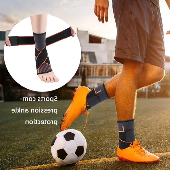 Enkelbandage voor optimale omknikbescherming bij enkelblessures, elastische voetbandage voor sport en herstel — afbeelding 4