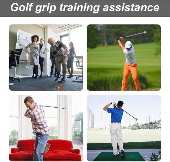 Golf Swing Trainer - Houding Correctie - Golf Training - Verbeterde Precisie - Universele Pasvorm - Zwart van GOLF — afbeelding 4