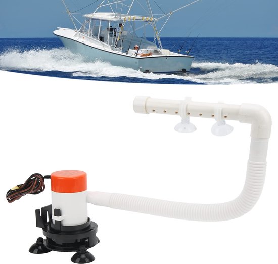 VT Goods - Boot Beluchting Pomp - Draagbare Aas Pomp - 12V - Beluchter voor Vis Bewaar Tank - Sterke Zuurstofvoorziening - Geschikt voor Elk Contain... van Merkloos — afbeelding 4