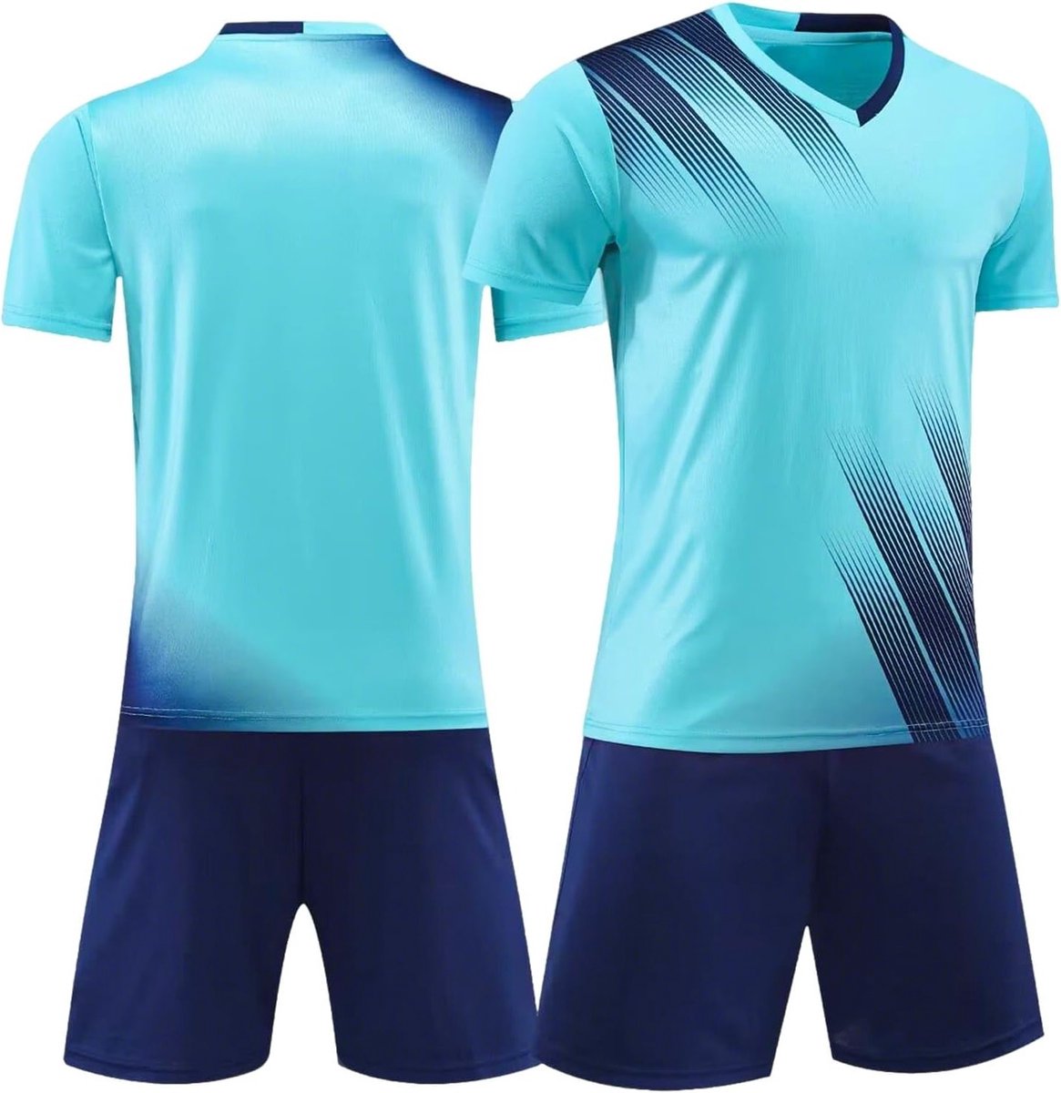 Voetbalsets voor Kinderen van 7-13 Jaar - Sneldrogende Sportoutfits met Ademend T-shirt en Shorts voor Training en Spel
