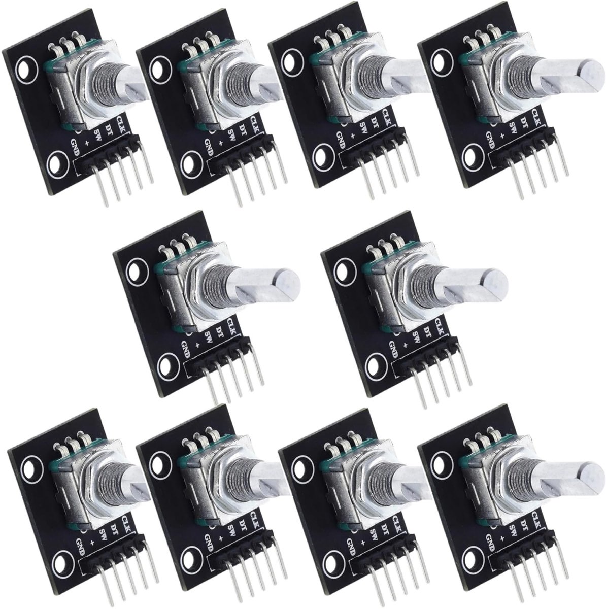 Smoakez - KY-040 Draaihoeksensor - Digitale Potentiometer - 360 Graden - Encoder - Draaicoder - Perfect voor Projecten - Module