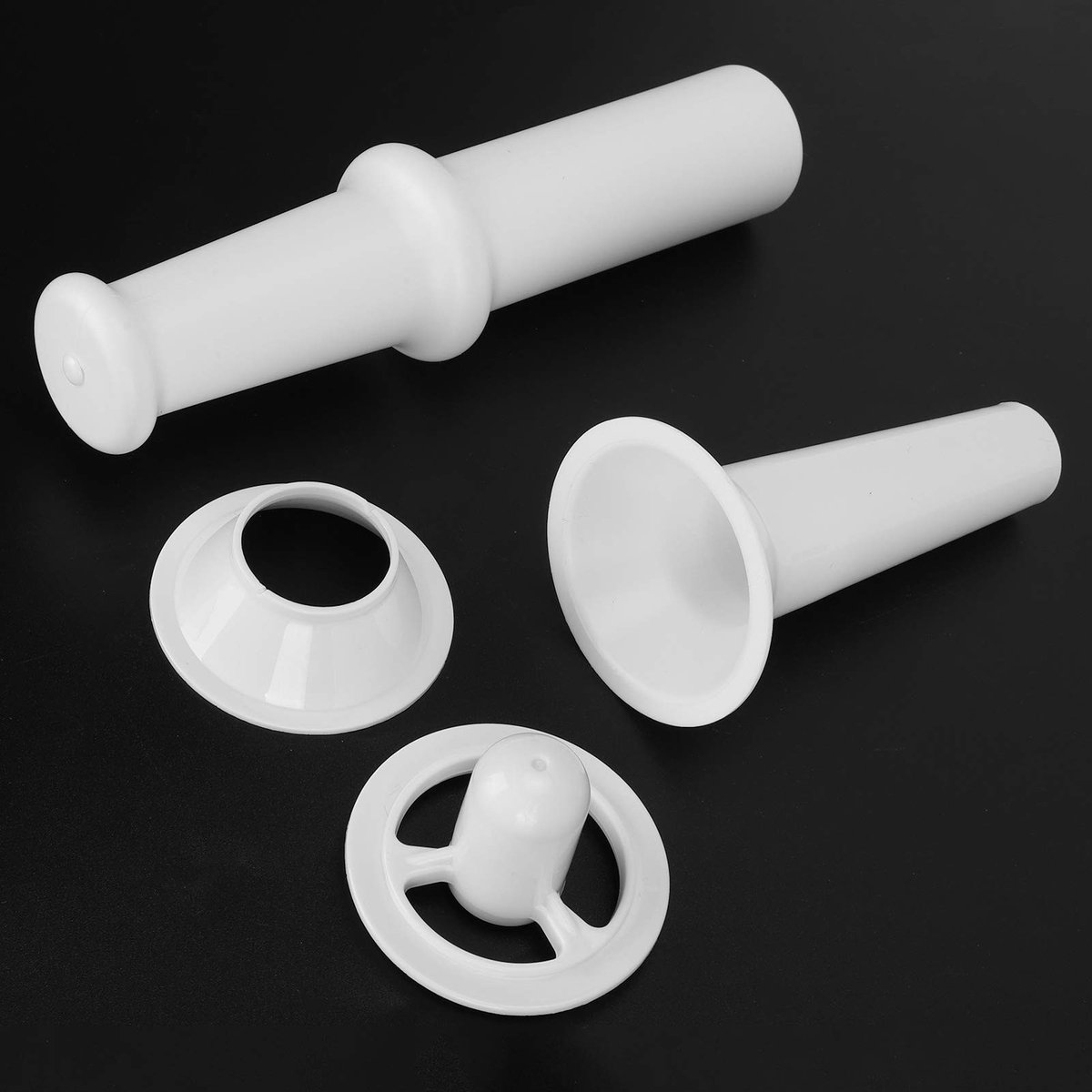 Allecto - Voedsel Pusher - Worst Vullen Nozzle - Universele Handleiding - Kwaliteit - Vlees Stuffer Filler - Geschikt voor 7# Vleesmolen