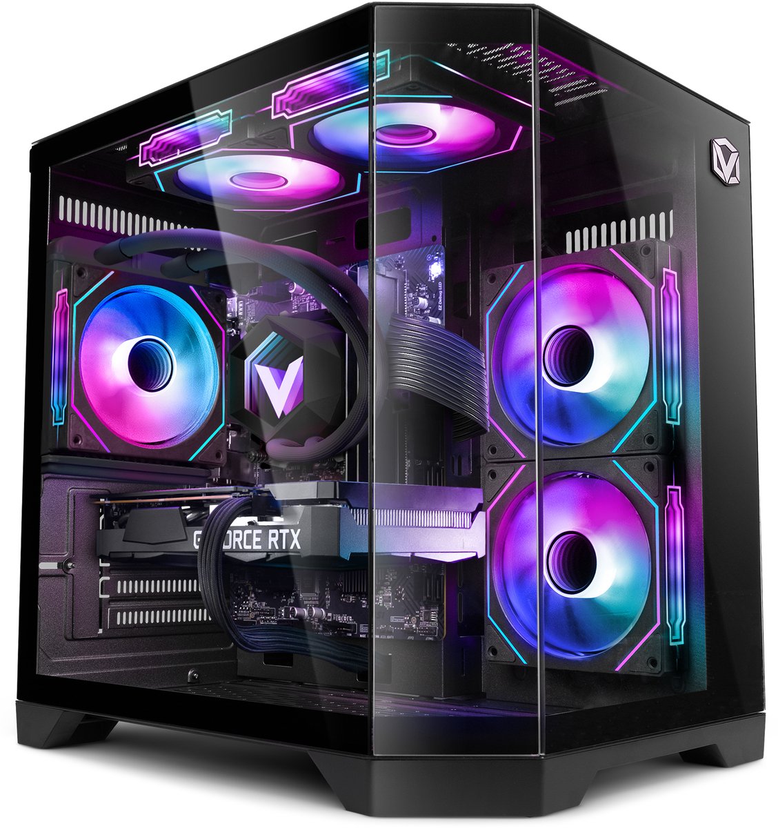 Vibox Gaming PC - Ryzen 7 5700X - RTX 3050 - 16GB RAM - 500GB SSD - Windows 11 - WiFi 6 + Bluetooth 5.4 - Waterkoeling