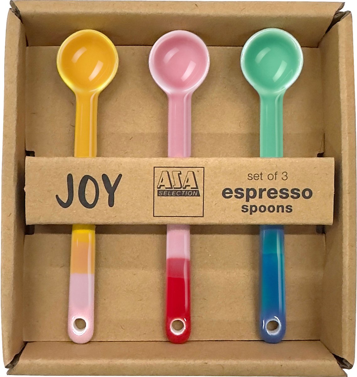 ASA Selection joy set van 3 lepels, smoothie colors L 10 cm, 16945286
