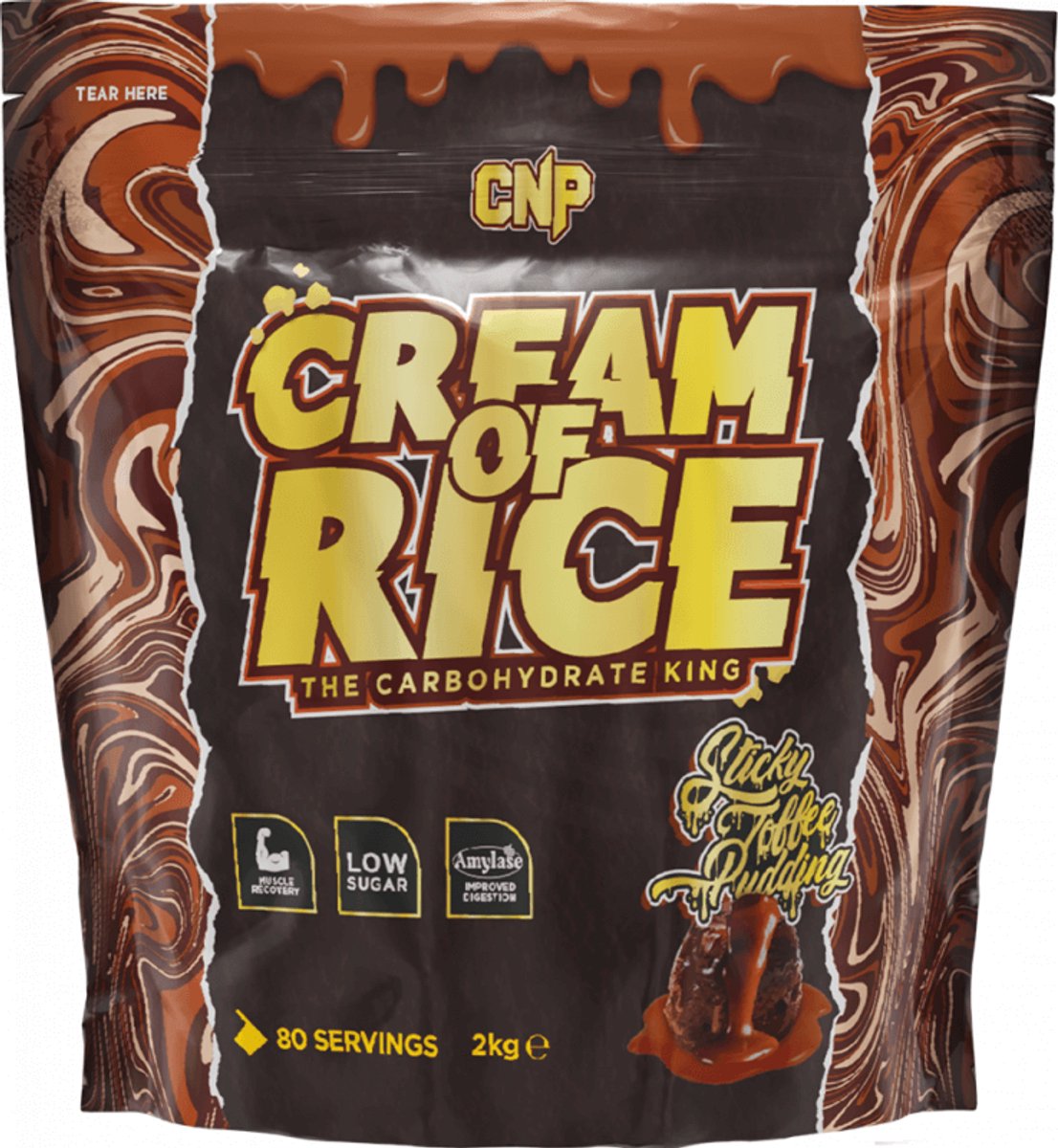 CNP Cream of Rice (2000g) Sticky Toffee - Functionele voeding - Supervoeding