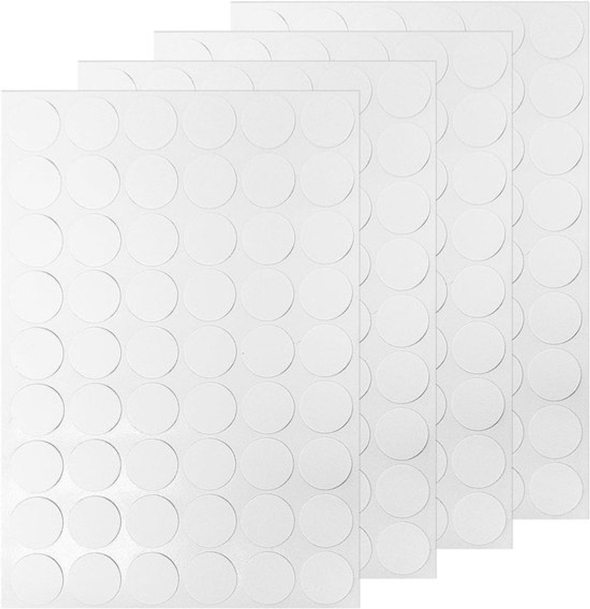 216 stuks ronde schroefafdekkingsstickers - zelfklevend en waterdicht (wit)