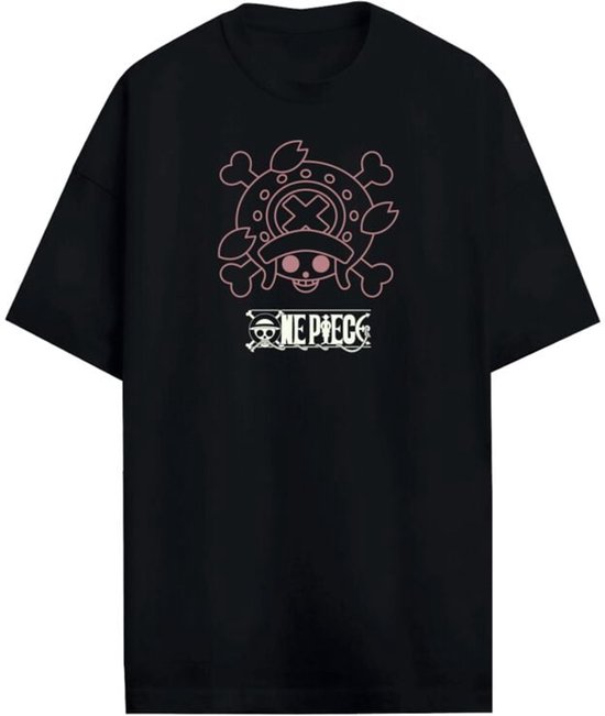 One Piece Chopper Heren Oversized T-shirt - zwart - L