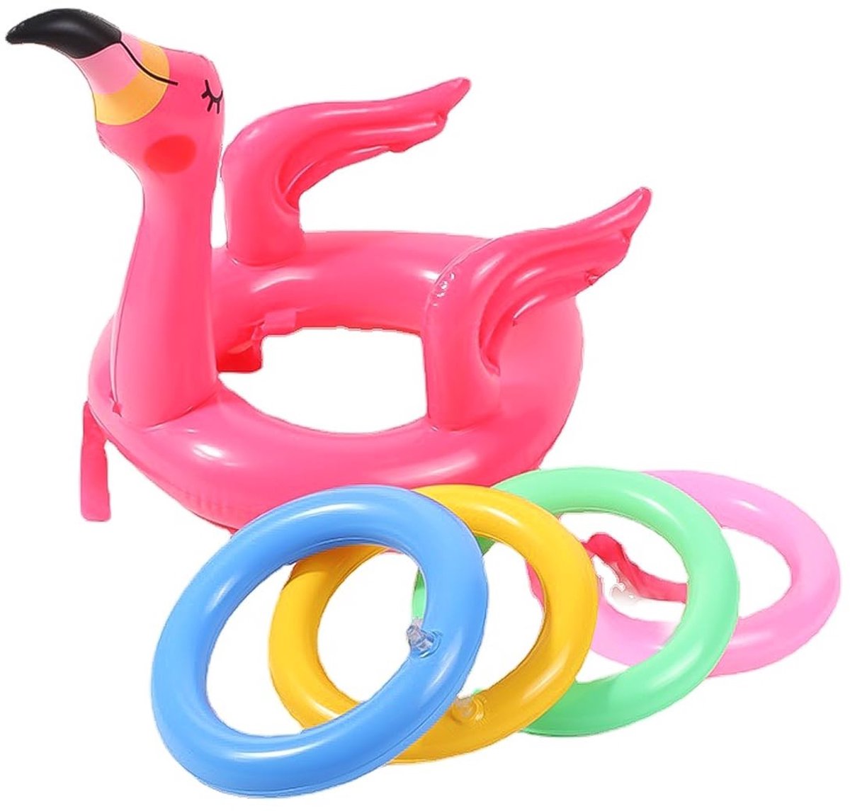 Allecto - Opblaasbare Flamingo's - Feesten - Perfect voor Zomer Pool Party's - Set van 2 - Zwembadaccessoires - Voor kinderen en volwassenen - Roze