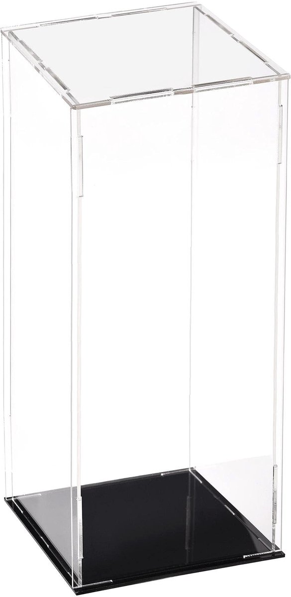 Allecto - Vitrinekast - Acryl showcase - Stofdichte bescherming - Transparant - Kubus-orga