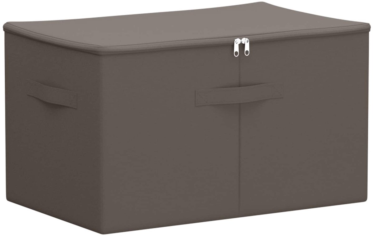 vidaXL - Opbergbox - Grijs - 55 - x - 35 - x - 32 - cm - Nonwoven - stof