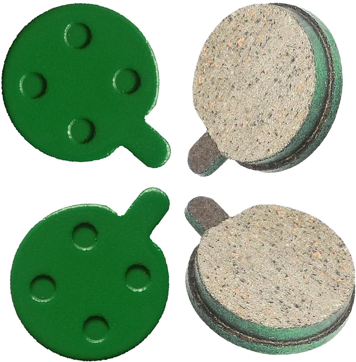 MTTProducts - E-Scooter Remblokjes - Rempads voor Elektrische Scooter - Groene Kleur - Vervangingsonderdelen - Geschikt voor Xiaomi M365 Pro - Set van 2