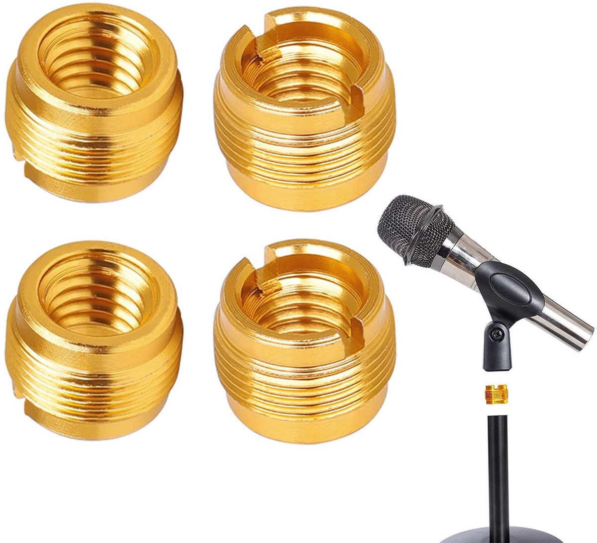 Microfoonstandaard Adapter 3/8 naar 5/8 Inch - Set van 4 Stuks