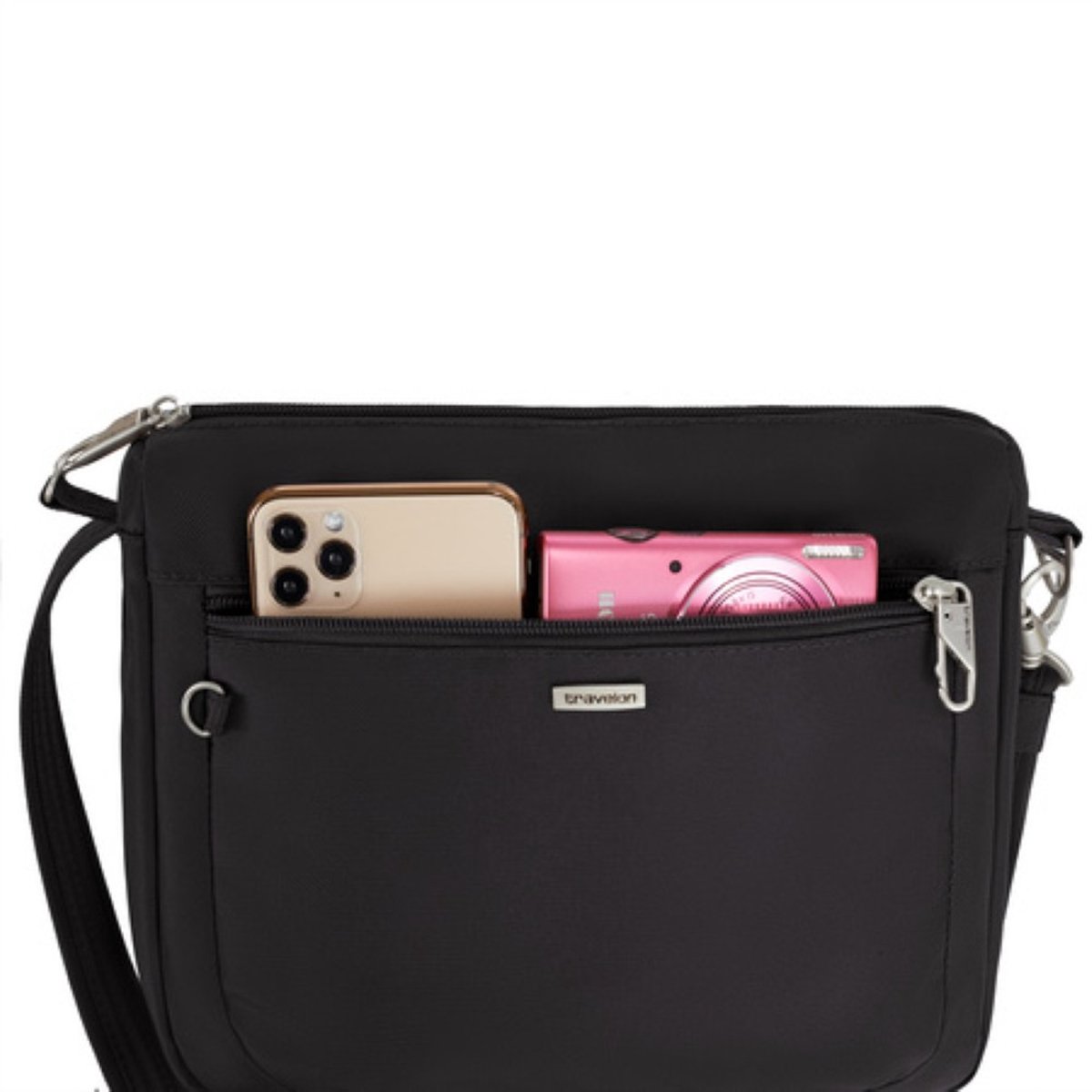 Travelon Classic Anti-diefstal E/W Crossbody Tas - Zwart