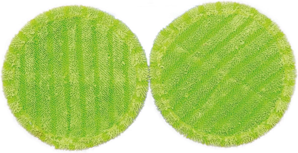 Gigicial Steam Twister - Ersatz Pads - 2x Mikrofaser-Pads für Dampfreiniger - für Reinigung, Politur & Trocknung - Zubehör Bodenreiniger - für alle Böden & Oberflächen - waschbar & wiederverwendbar