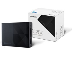 Gigabyte BRIX GB-BNIP-N100 - Barebone - mini-PC 1 x N-series N100 tot 3.4 GHz - RAM 0 GB - UHD Graphics 750 - Gigabit Ethernet, 2.5 Gigabit Ethernet, IEEE 802.11ax (Wi-Fi 6)